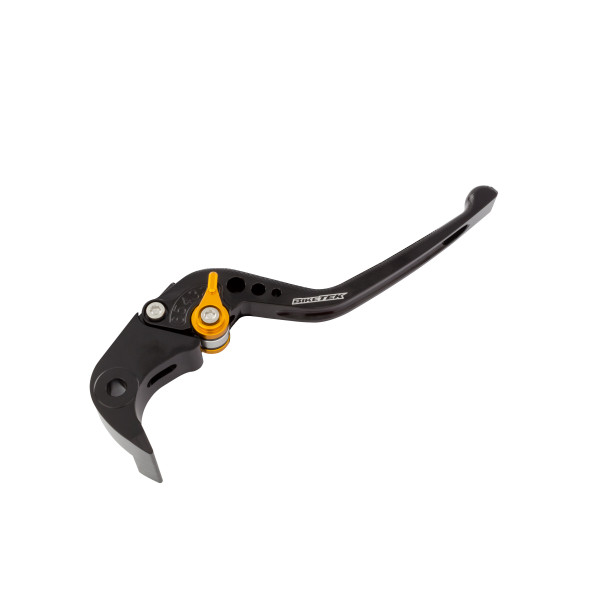 biketek Biketek adjustable cnc brake lever long  - black / gold adjuster - #b54